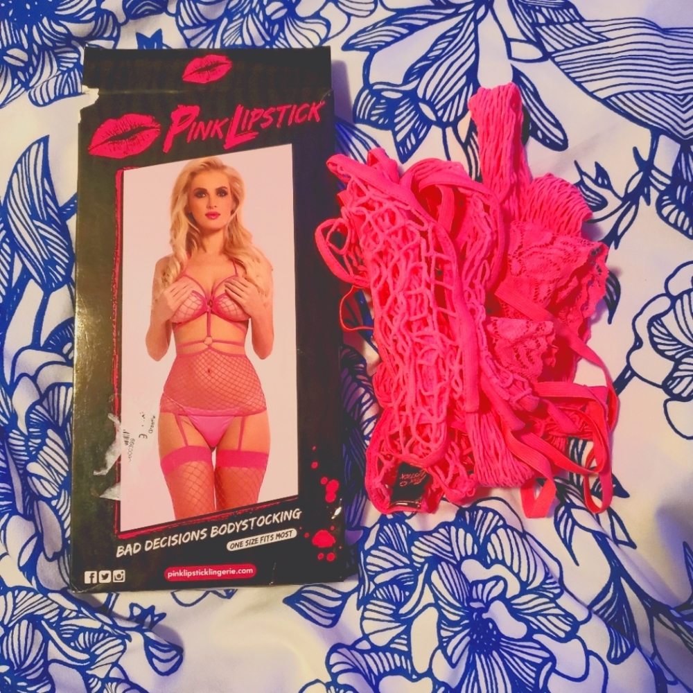 OS bodystocking Hot Pink NEW